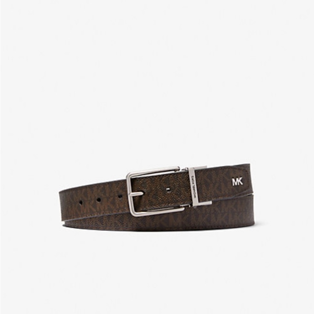 Michael Kors Brown Monogram Belt